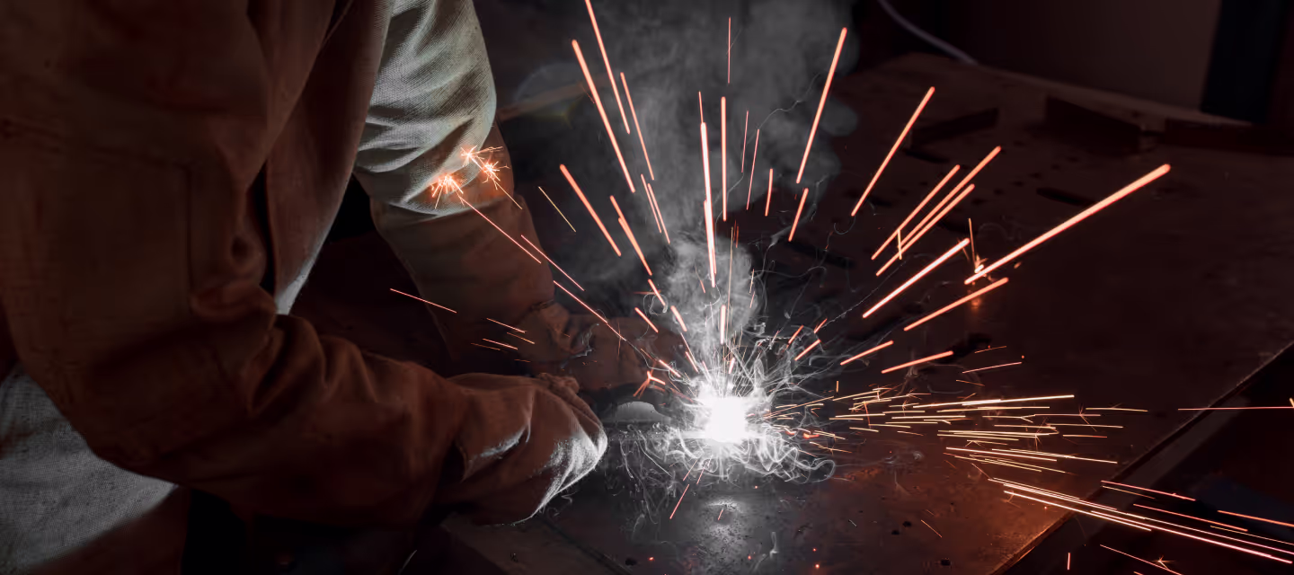 steel hitting